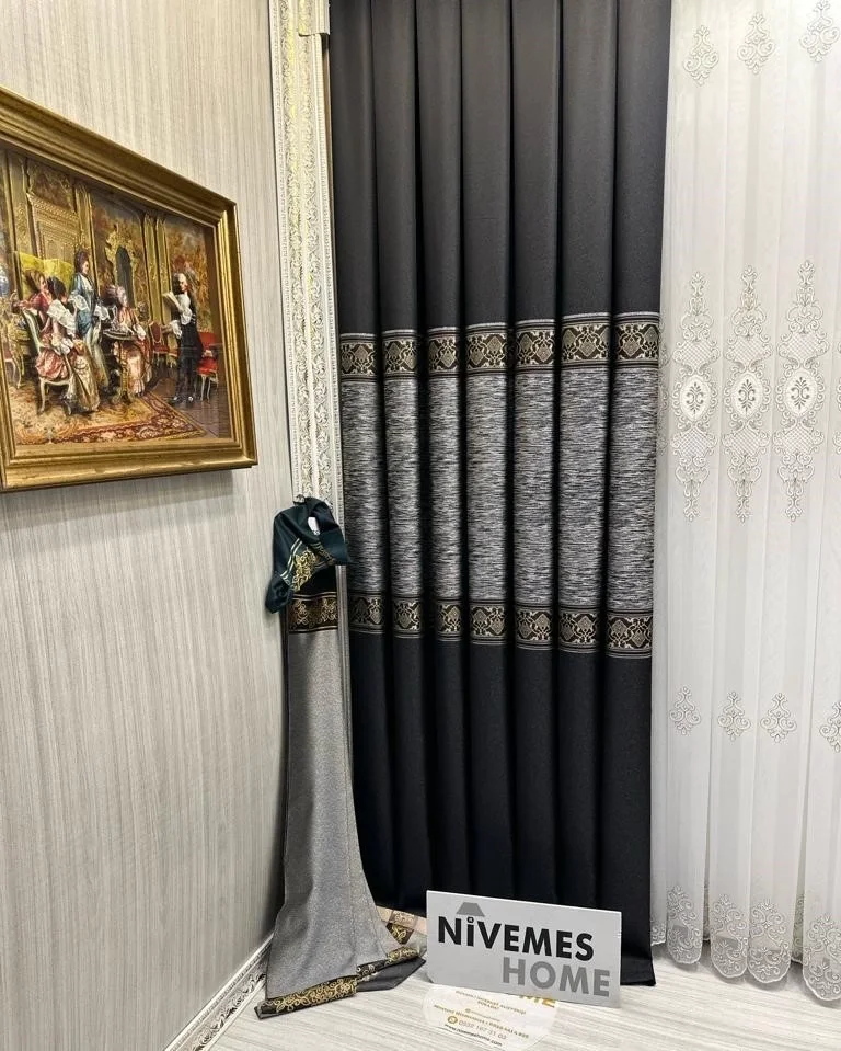 NİVEMESHOME LİKYA FT632120 V-902 NERO 1/3 SOLIDO TENDA A PIELO RIGIDO APM