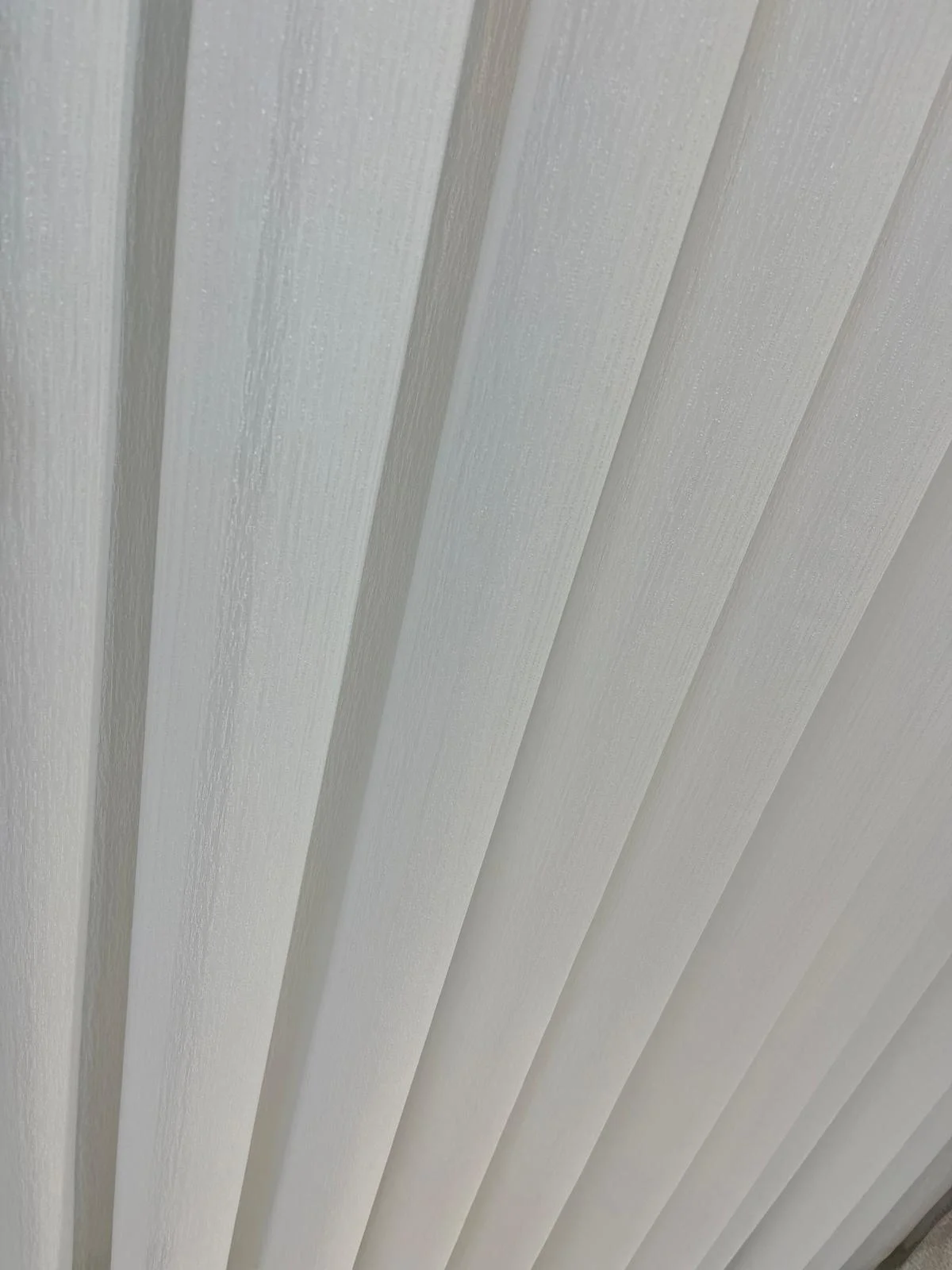 NİVEMESHOME LİMA EKRU PARLAK ÇİZGİLİ 1/3 PİLELİ TÜL PERDE APM