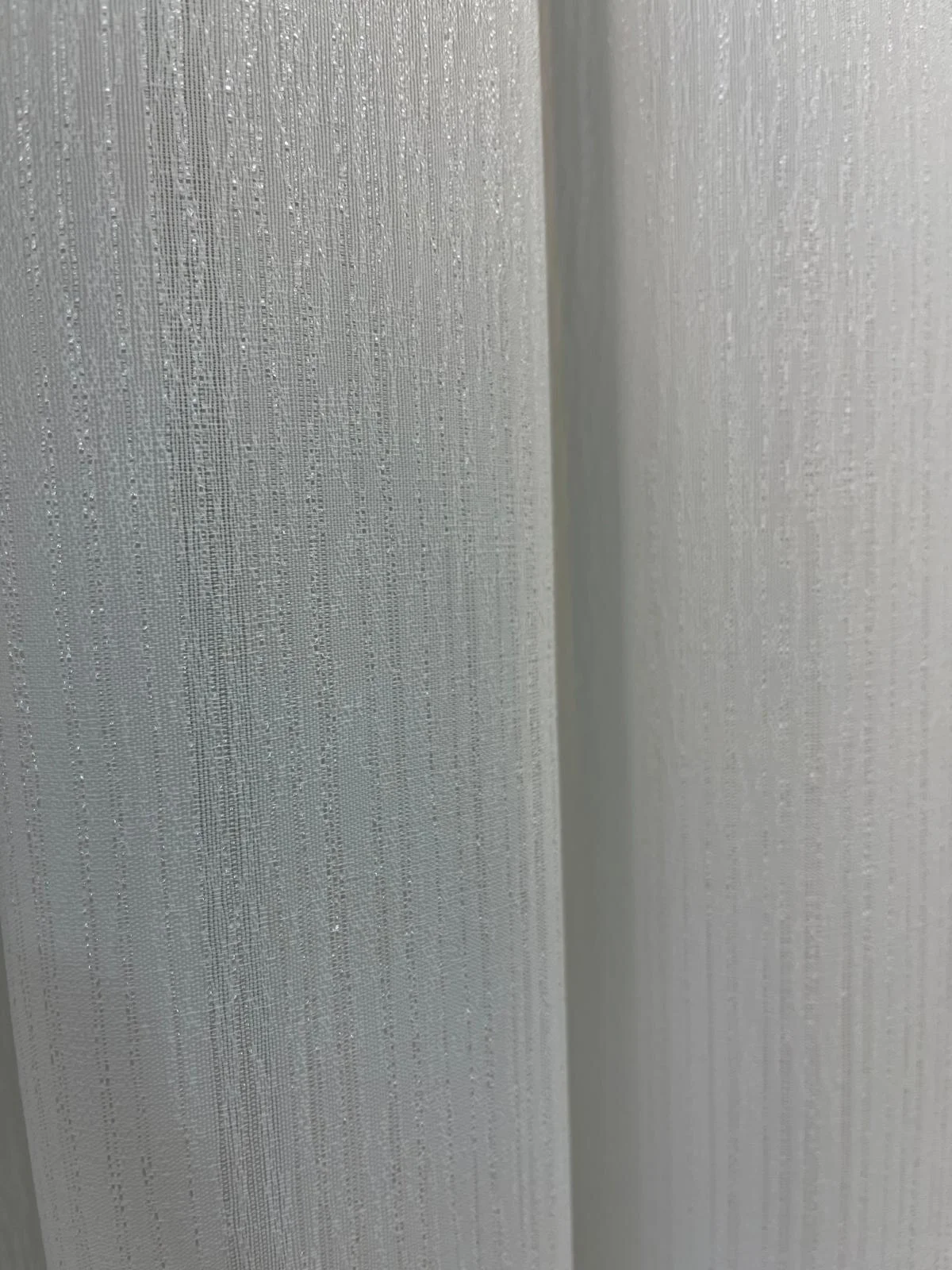 NİVEMESHOME LİMA EKRU PARLAK ÇİZGİLİ 1/3 PİLELİ TÜL PERDE APM