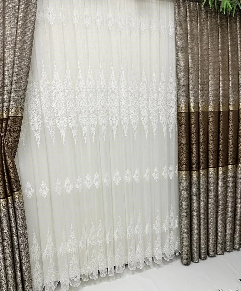 NİVEMESHOME LINEN 1/3 THICK PLEATED TULLE CURTAIN APM