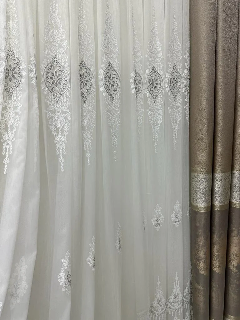 NİVEMESHOME LİNES 1/3 SIK PİLELİ TÜL PERDE