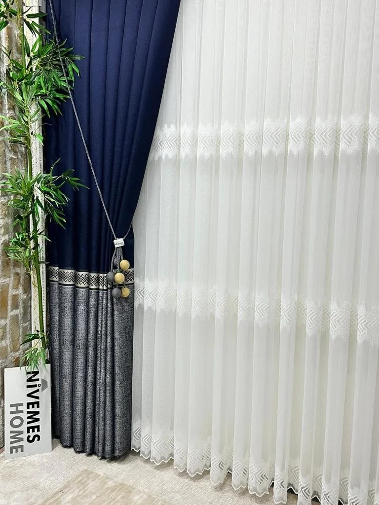 NİVEMESHOME LUCCA 1/3 DİK TÜL PERDE APM