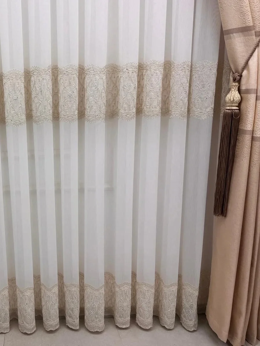 NİVEMESHOME LUMİNA 7194 V2 1/2,5 PİLELİ BAMBU TÜL PERDE