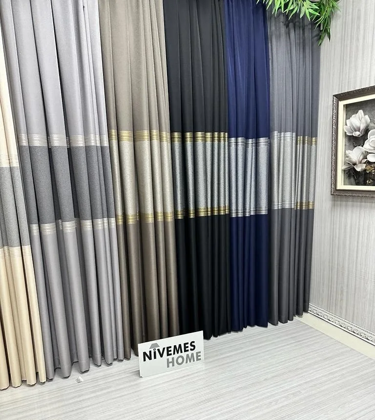 NİVEMESHOME MANAVGAT TOPRAK FT632113 V-5301 1/3 SIK PİLELİ FON PERDE APM