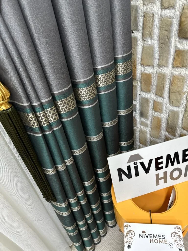 NİVEMESHOME MARVEL V-2537 1/3 SIK PİLELİ FON PERDE APM