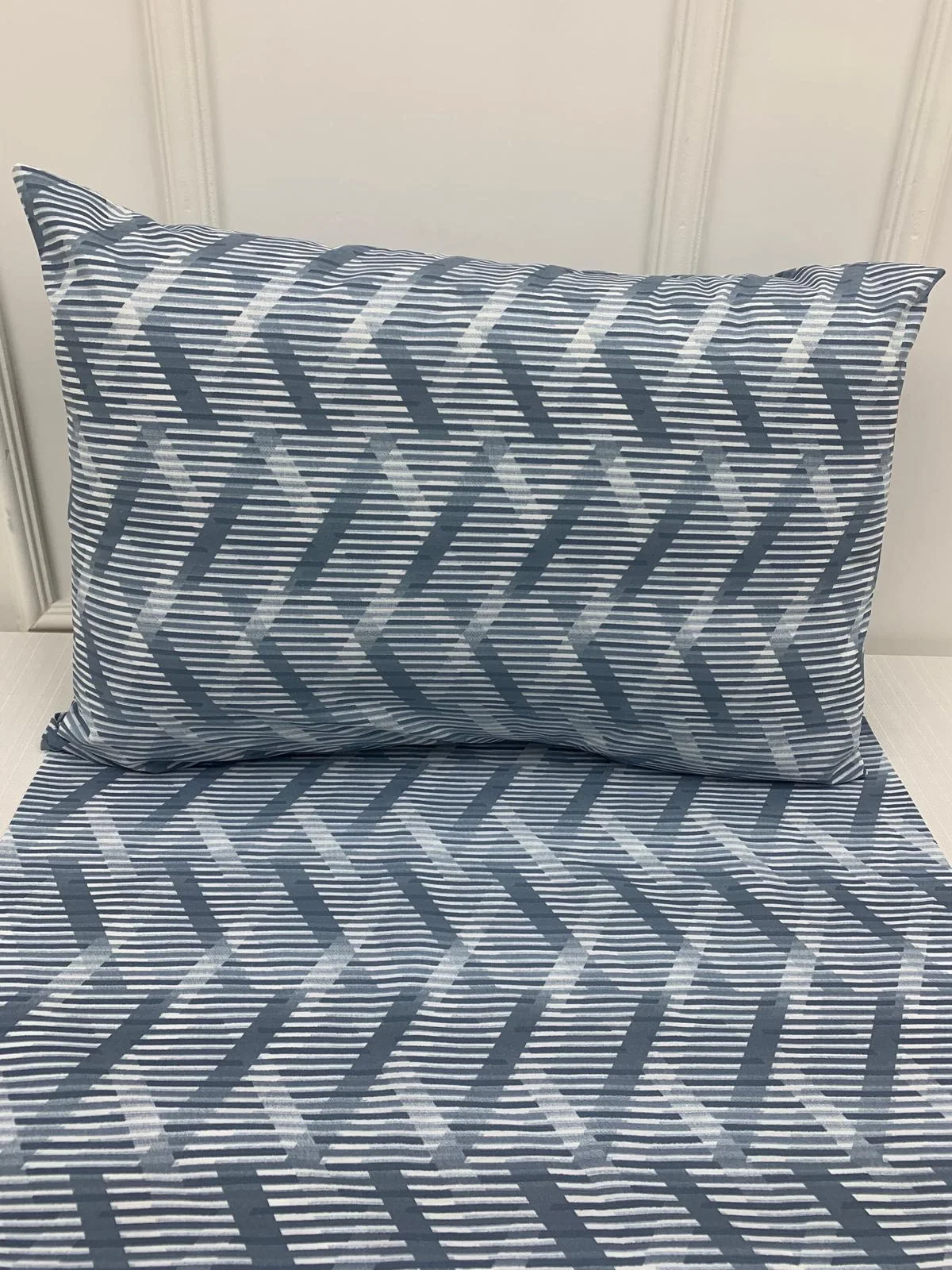 NİVEMESHOME BLUE STRIPED PATTERN 2 PIECE PILLOW CASE COVER 50X70