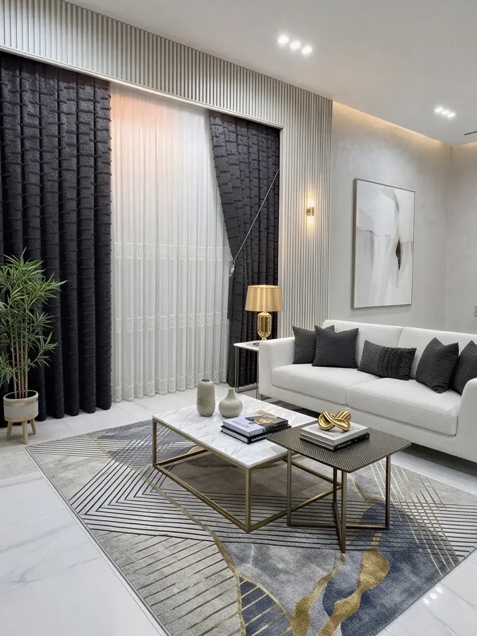 NİVEMESHOME MİNE 2066 EKRU 1/3 PİLELİ TÜL PERDE APM