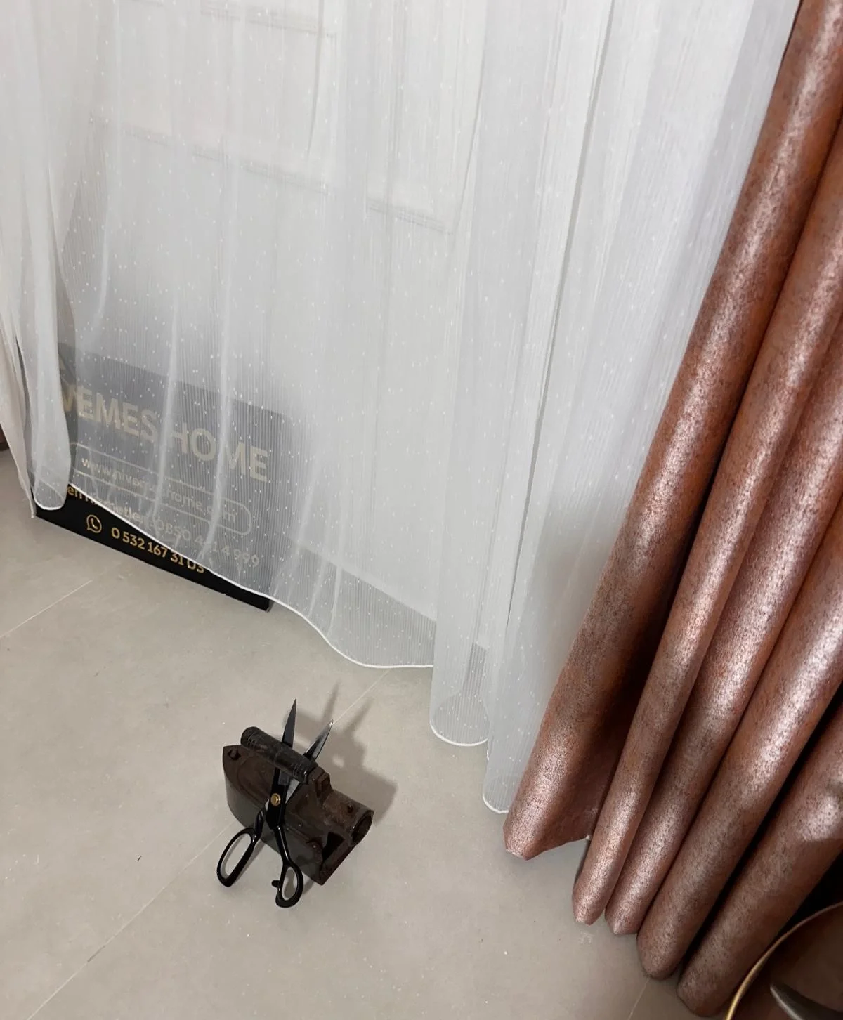 NİVEMESHOME MIZRAKLI FIR0914 AR03102 1/3 SIK PİLELİ BEYAZ TÜL PERDE APM