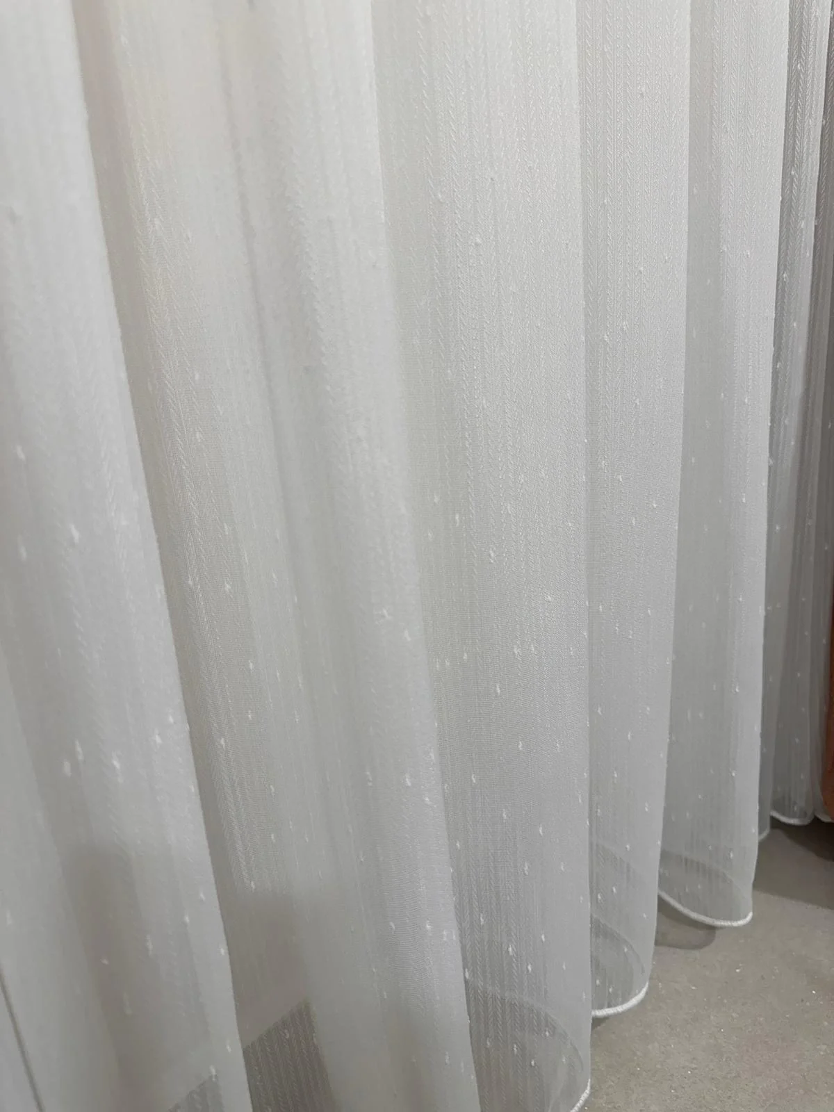 NİVEMESHOME MIZRAKLI FIR0914 AR03102 1/3 SIK PİLELİ BEYAZ TÜL PERDE APM