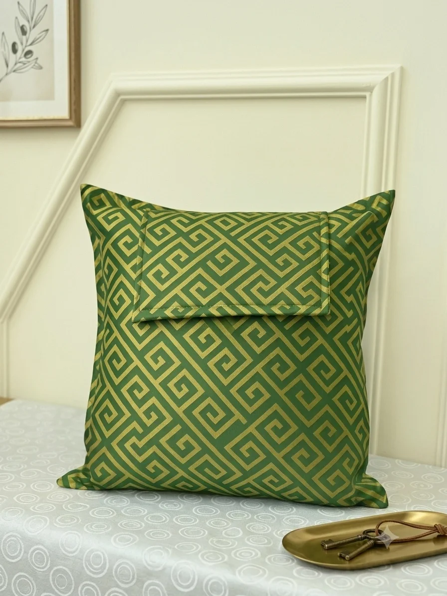 NİVEMESHOME MONET ZIGZAG CUSHION COVER BEIGE 45 X 45