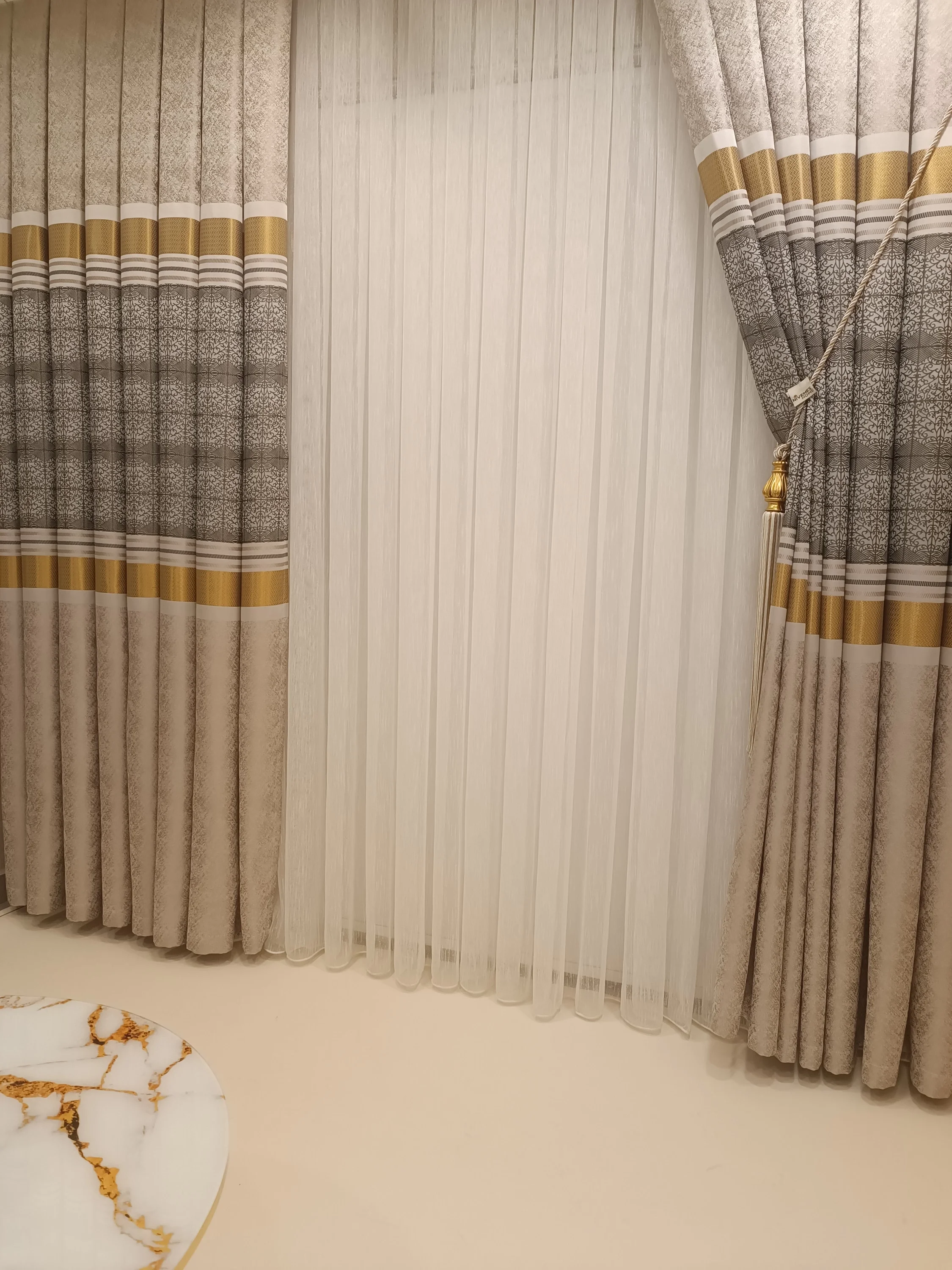 NİVEMESHOME MONZA V-2002 ATLANTİS CLASSIC 1/3 DENSE PILE CURTAIN APM