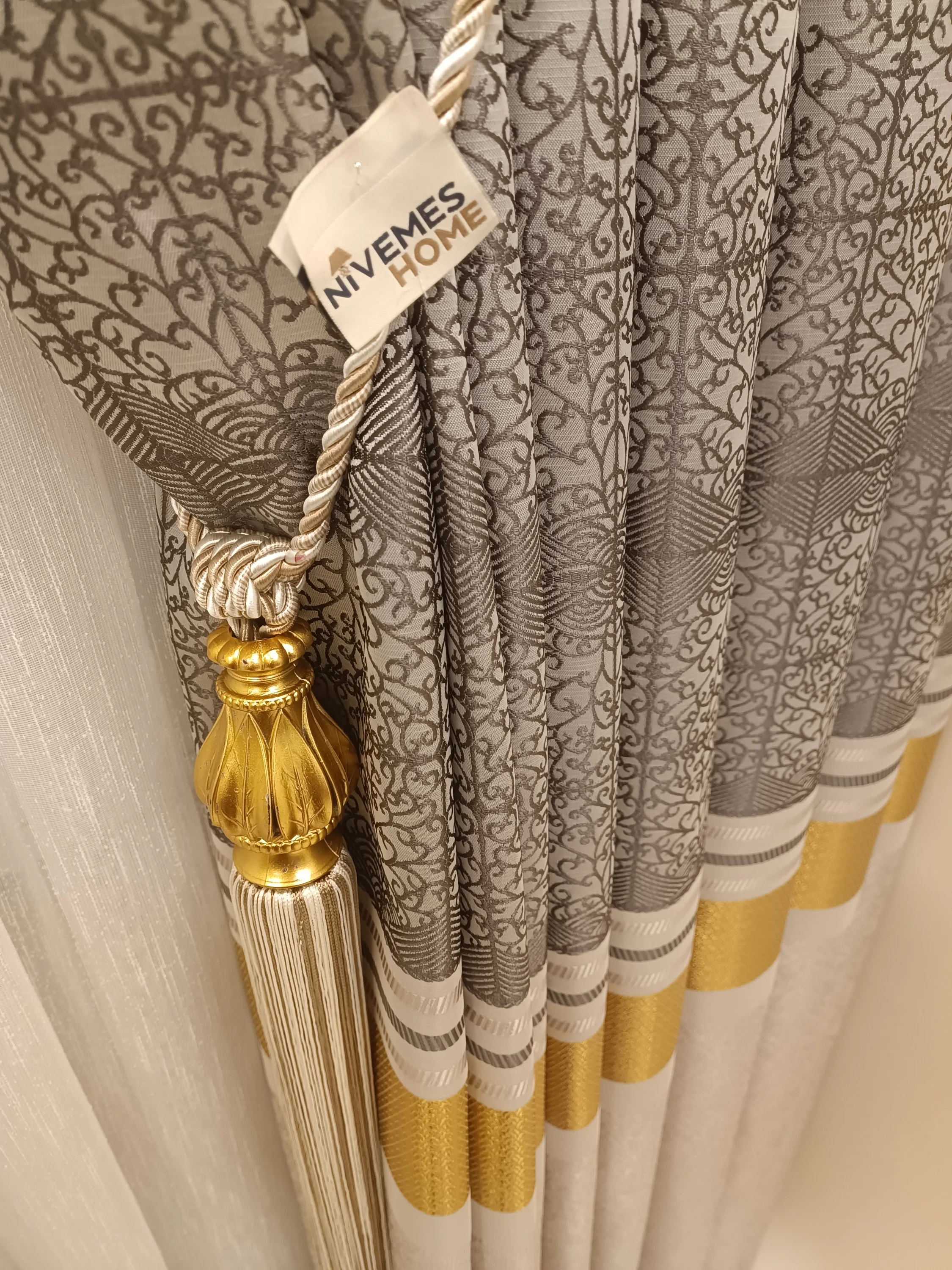 NİVEMESHOME MONZA V-2002 ATLANTİS CLASSIC 1/3 DENSE PILE CURTAIN APM
