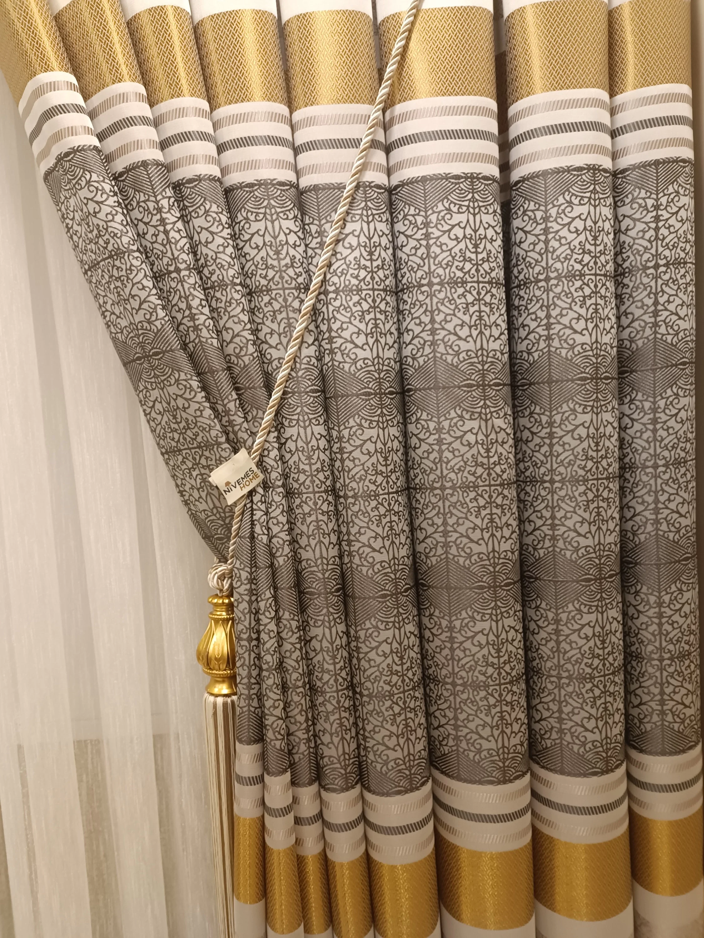 NİVEMESHOME MONZA V-2002 ATLANTİS CLASSIC 1/3 DENSE PILE CURTAIN APM