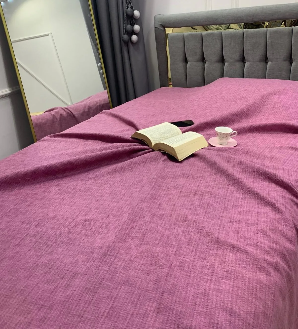 NİVEMESHOME PURPLE 200X230 SINGLE QUILT COVER DOUBLE BED
