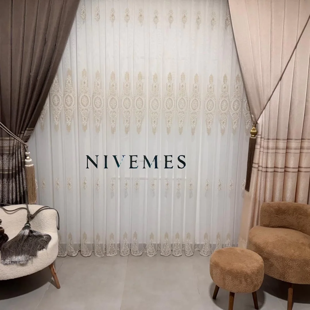 NİVEMESHOME HAPPY HOROSCOPE DESIGN 1650 1/3 THICK PILED TULLE CURTAIN APM