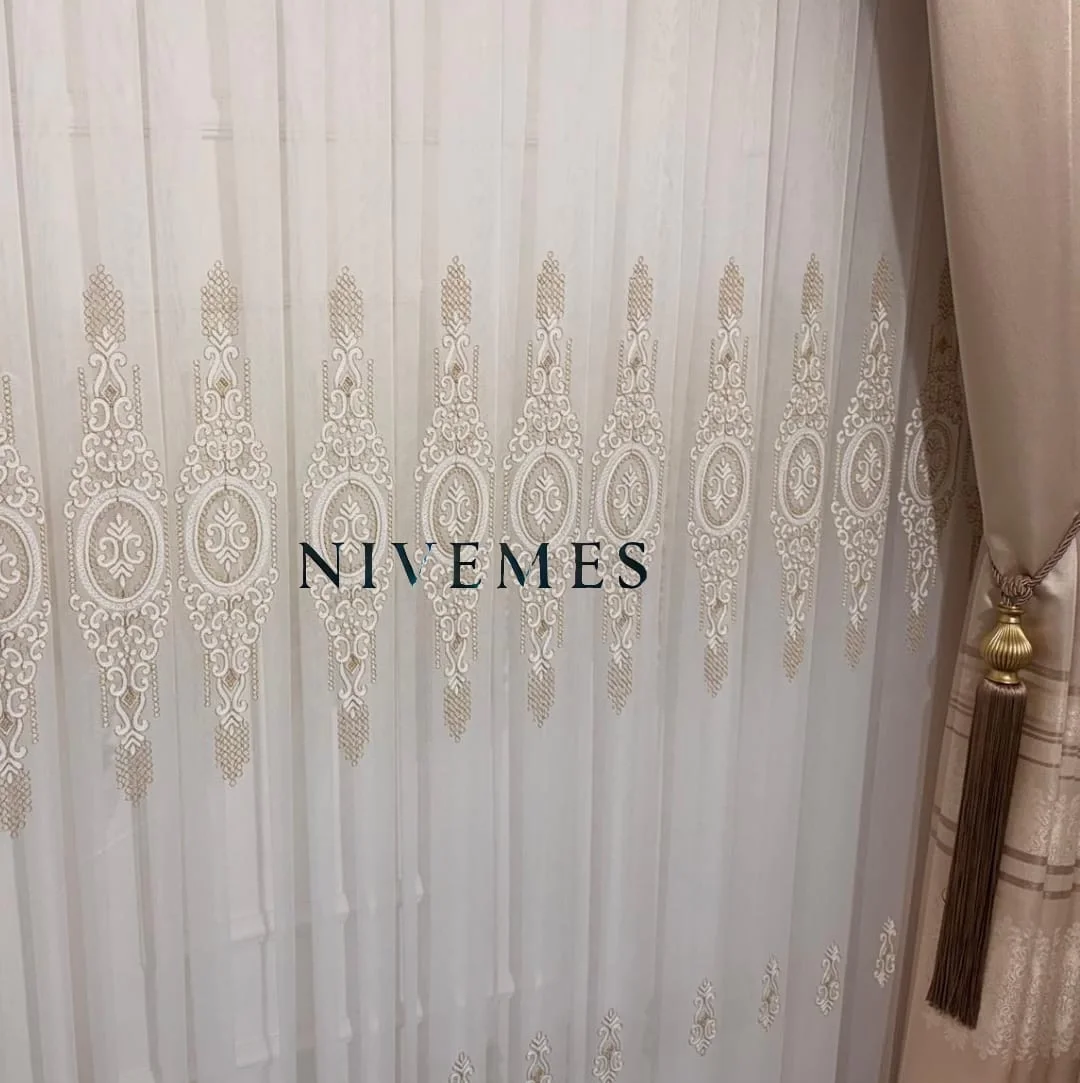 NİVEMESHOME HAPPY HOROSCOPE DESIGN 1650 1/3 THICK PILED TULLE CURTAIN APM
