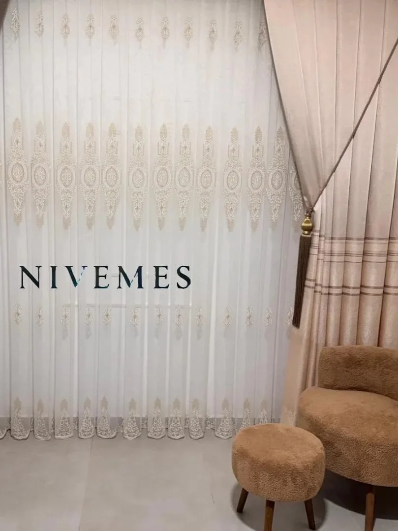 NİVEMESHOME MUTLU BURС ДИЗАЙH 1650 1/3 ЖЕСТКАЯ СКРУГЛЕНАЯ TÜL ЗАHОH APM