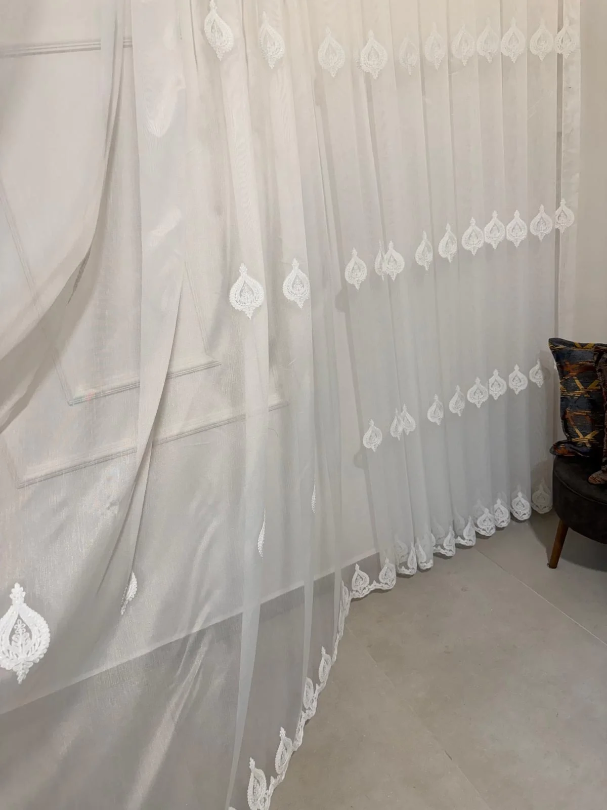NİVEMESHOME NARDEN 1/3 SIK PİLELİ TÜL PERDE APM