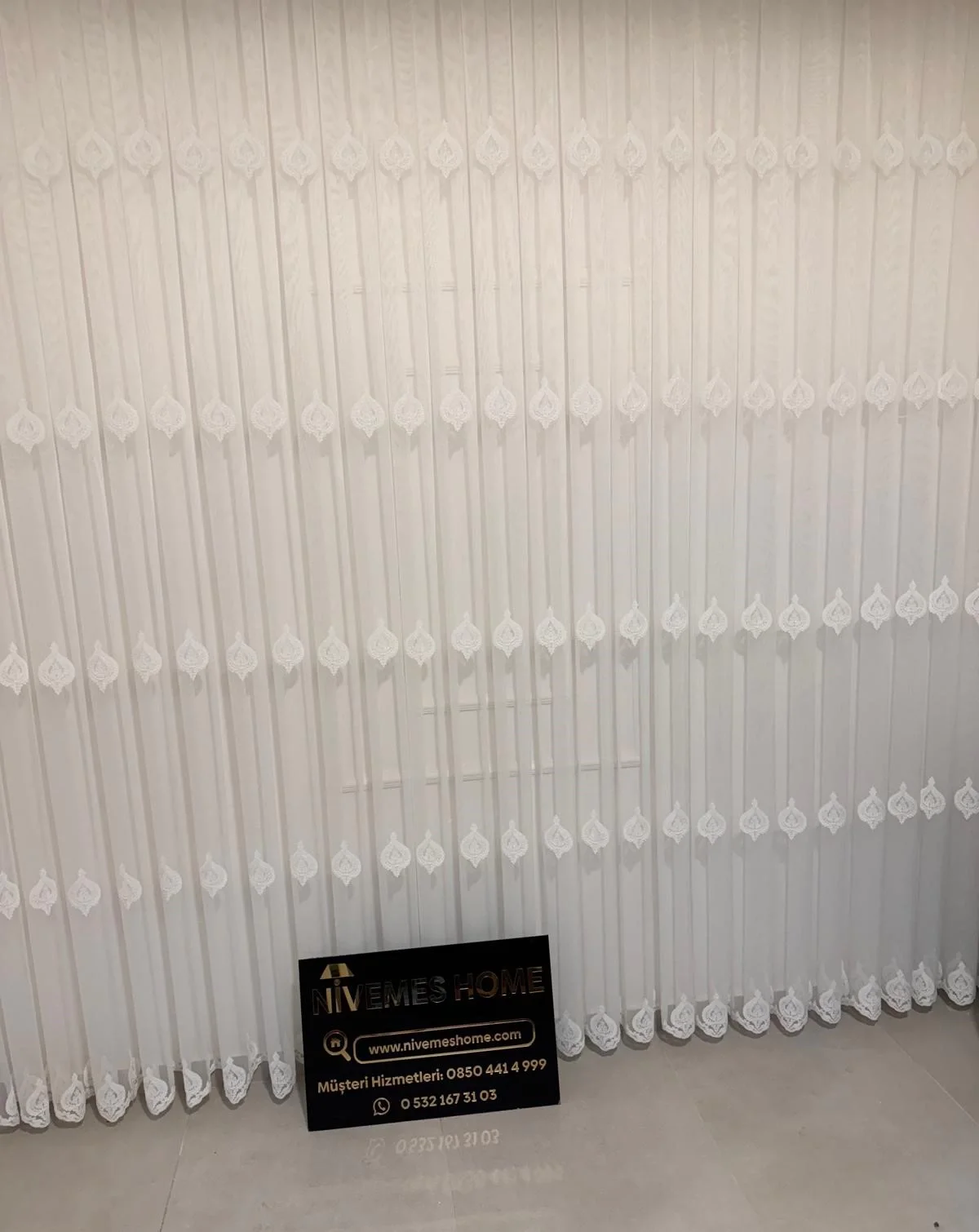 NİVEMESHOME NARDEN 1/3 SIK PİLELİ TÜL PERDE APM