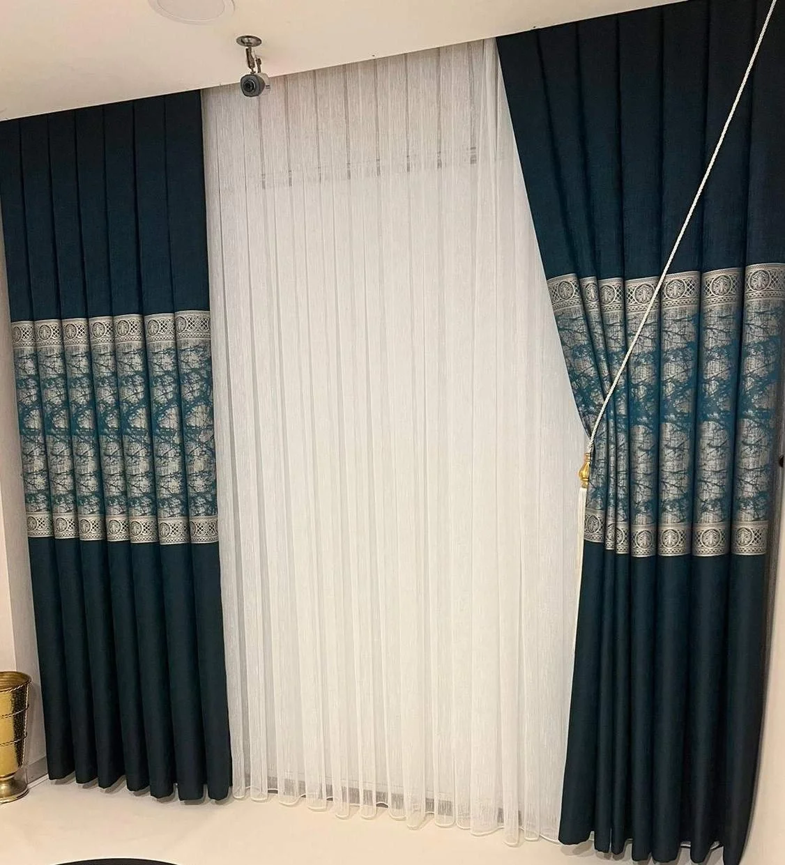 NİVEMESHOME NİNA YEŞİL 1/3 SIK PİLELİ FON PERDE APM