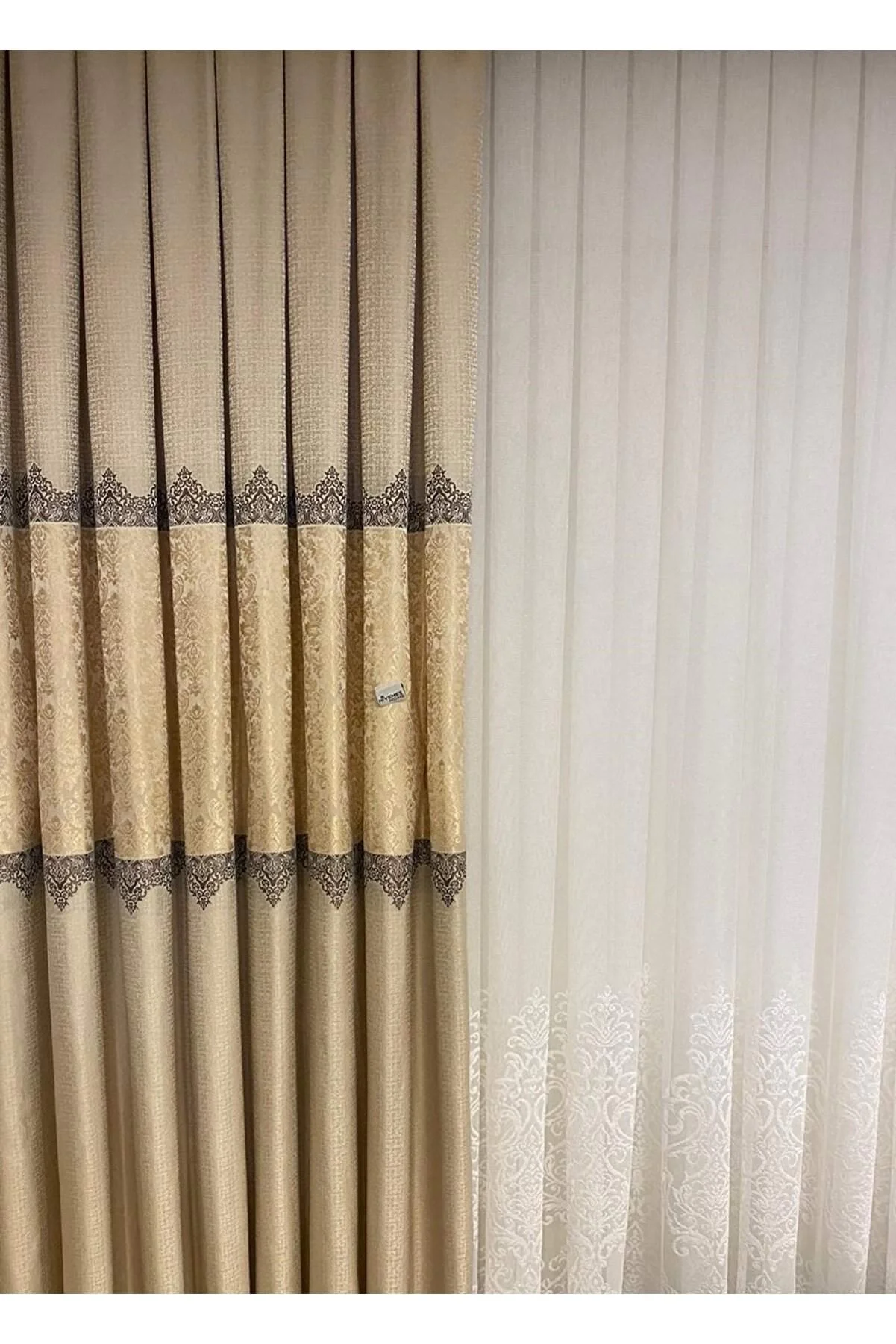 NİVEMESHOME NİS ALLIANCE PANEL CORTINA CREMA BEIGE 1/3 PLISADA CORTINA