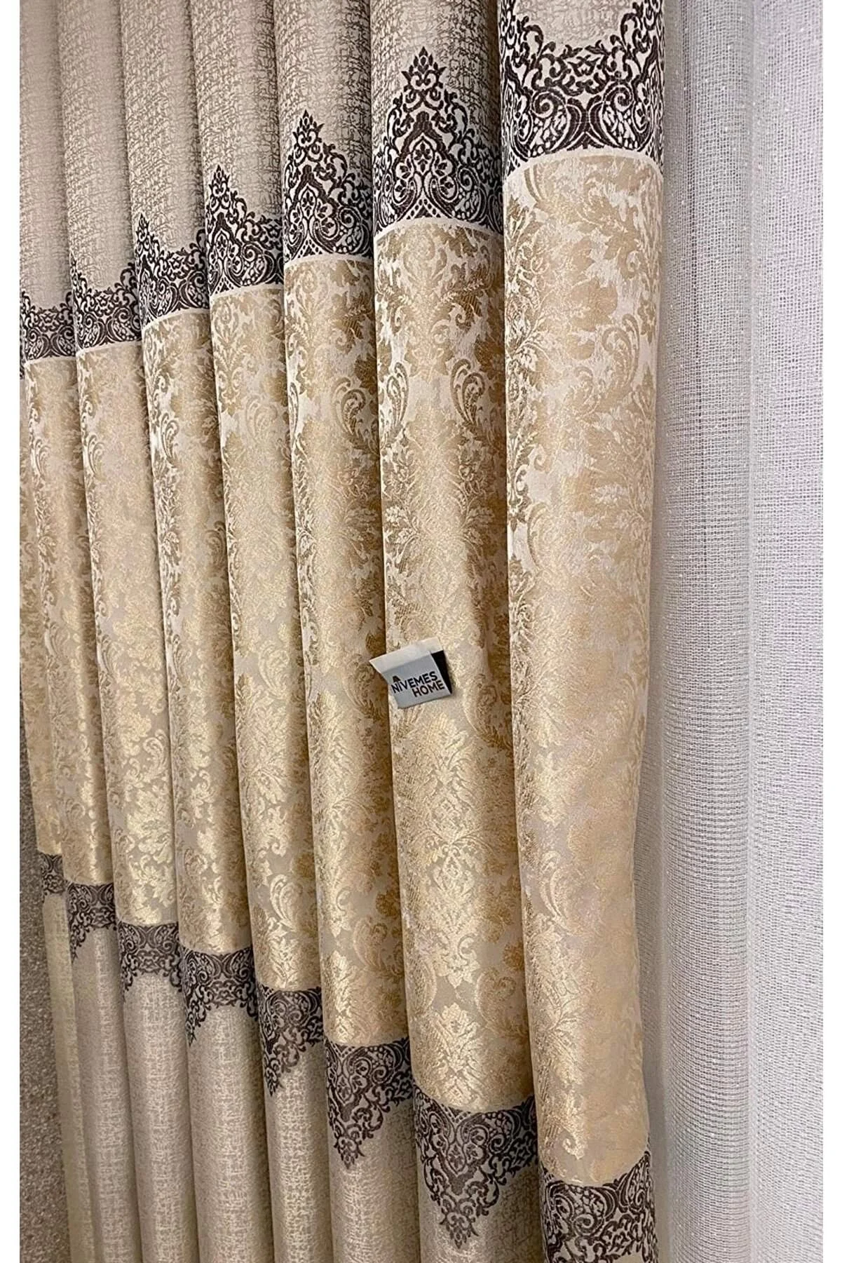 NİVEMESHOME NİS ALLIANCE PANEL CORTINA CREMA BEIGE 1/3 PLISADA CORTINA