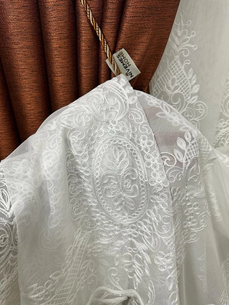 NİVEMESHOME STORY 2775 TULLE CURTAIN 1/3 THICK PILE WHITE TULLE CURTAIN APM