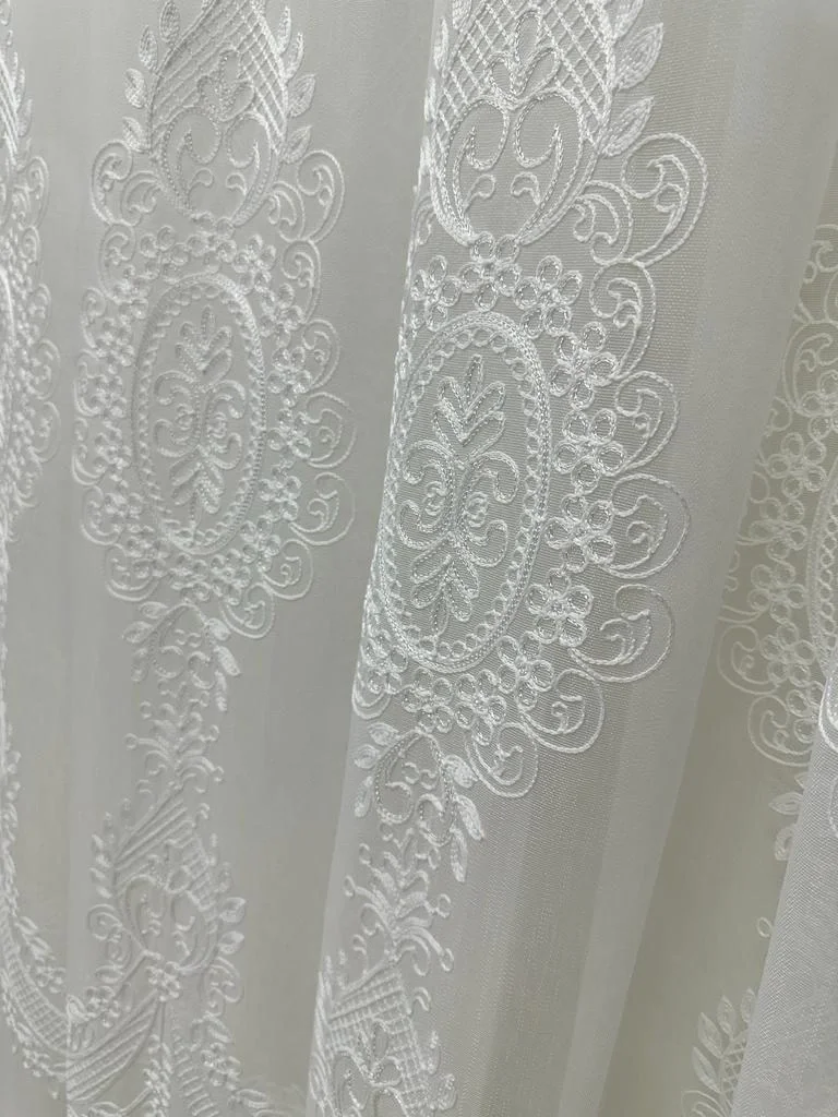 NİVEMESHOME STORY 2775 TULLE CURTAIN 1/3 THICK PILE WHITE TULLE CURTAIN APM