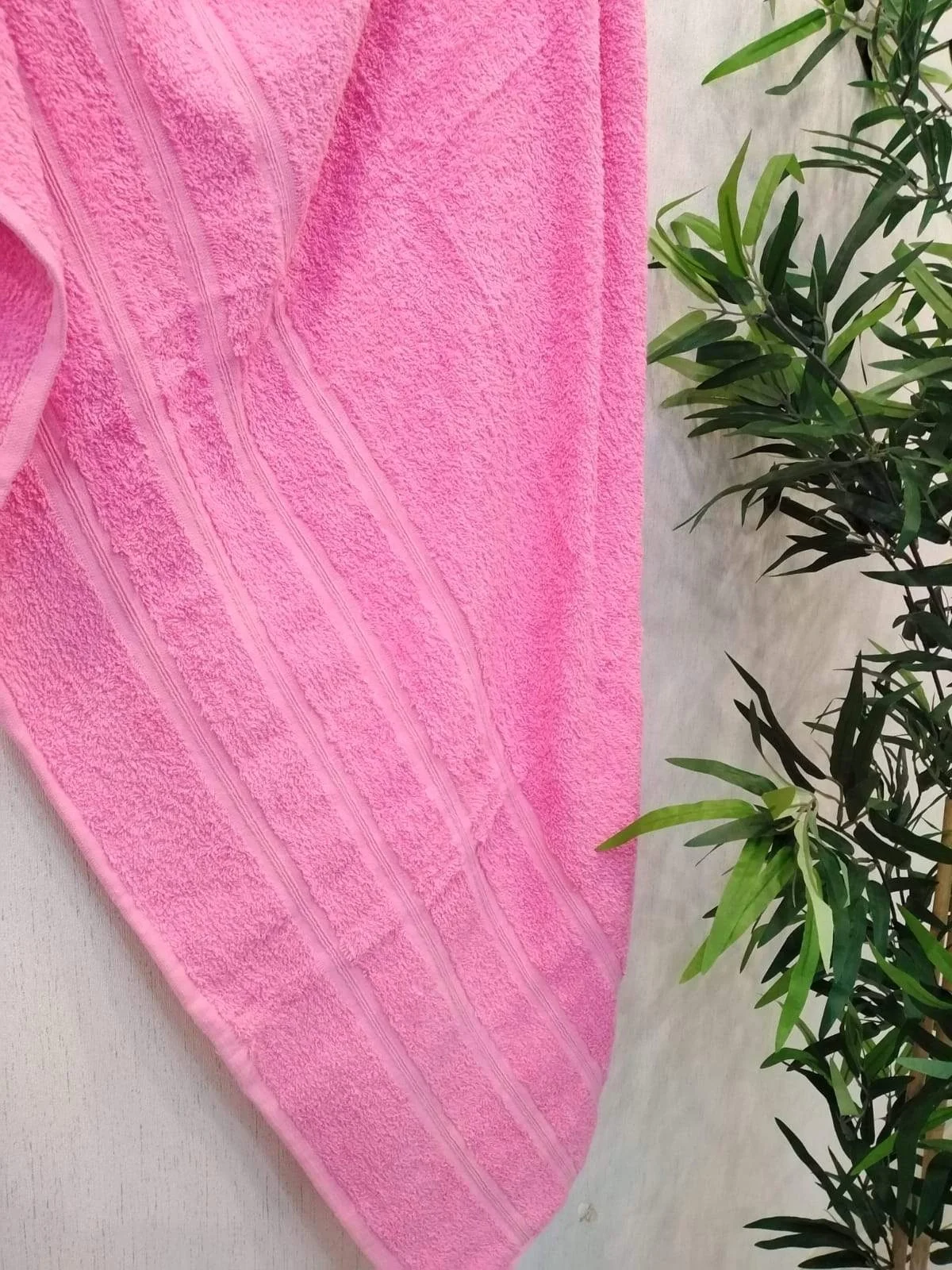 NİVEMESHOME PINK BATH TOWEL CINAR