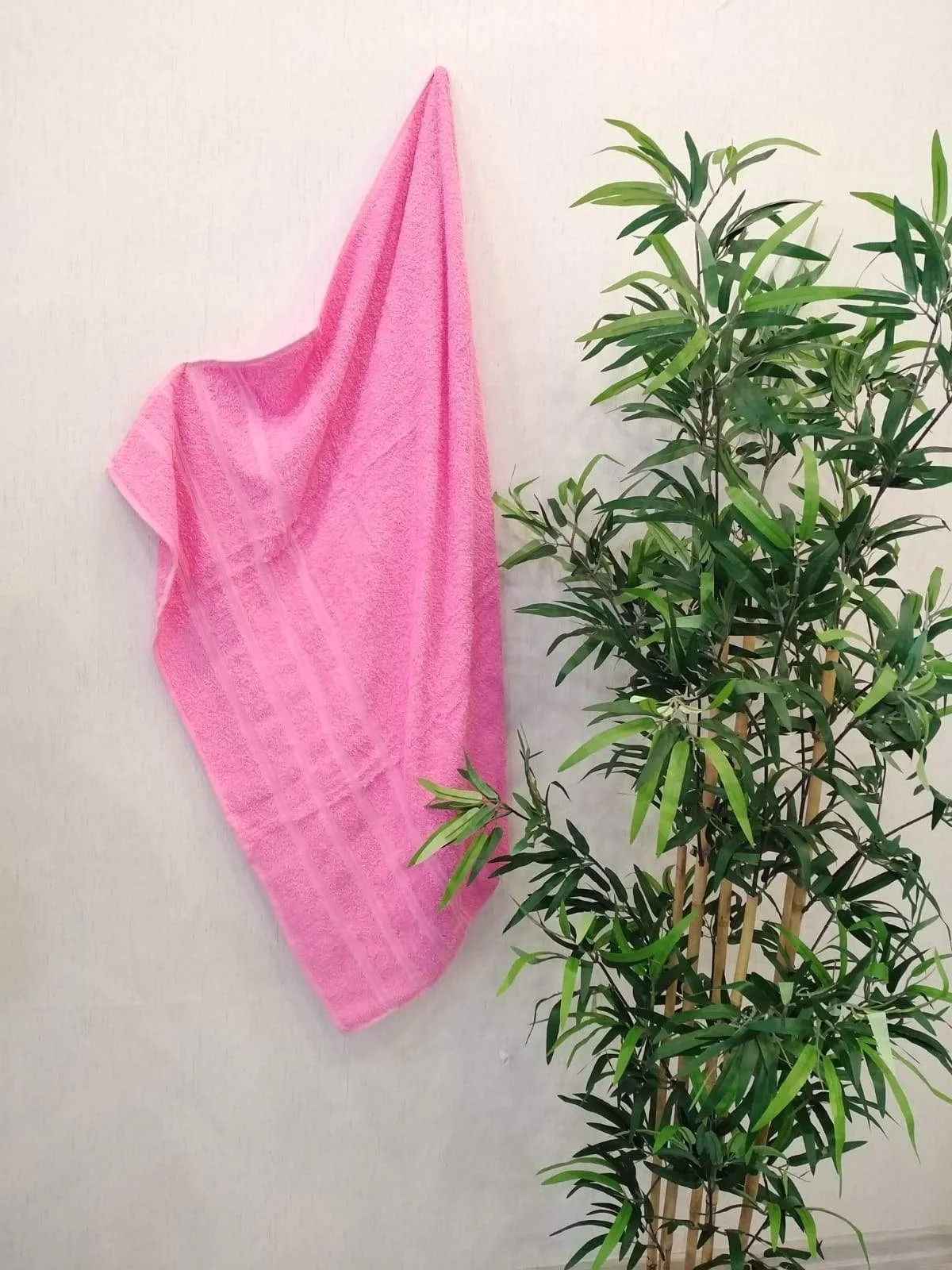 NİVEMESHOME PINK BATH TOWEL CINAR