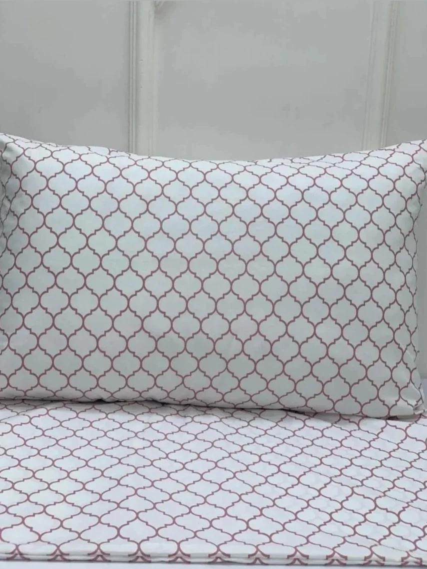 NİVEMESHOME ROSENBLÜTEN GEOMETRISCHES MUSTER 2ER-PACK KISSENBEZUG MIT DECKEL 50X70
