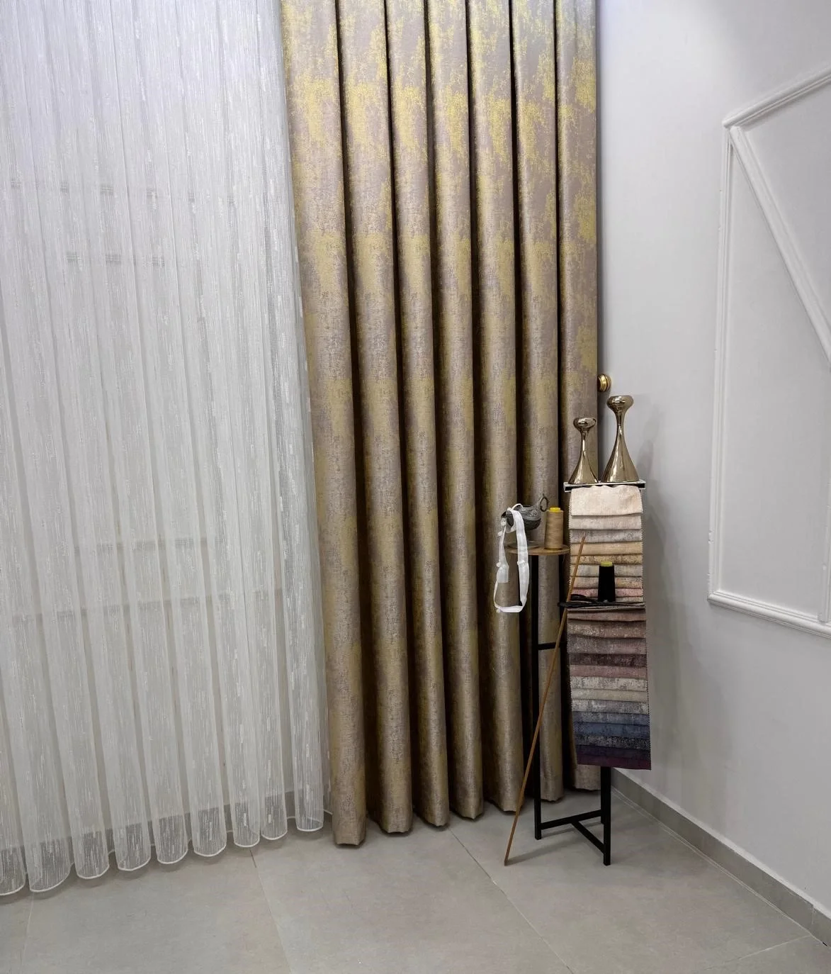 NİVEMESHOME PERA V-5206 1/3 SIK PİLELİ FON PERDE APM