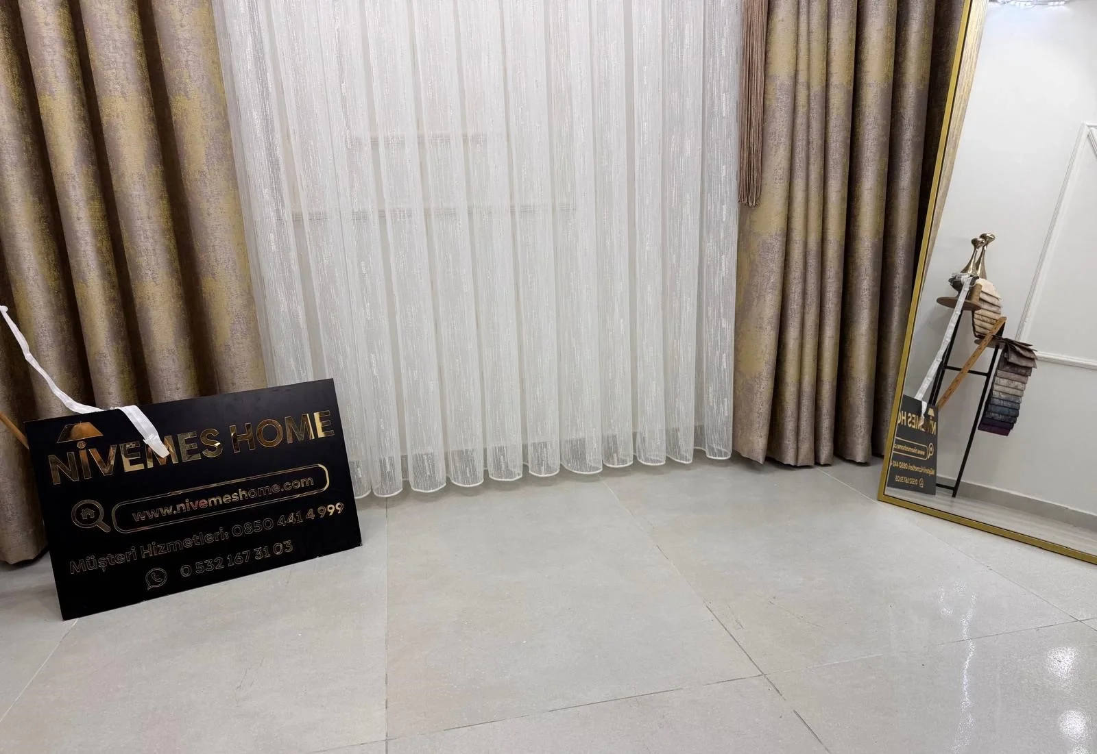 NİVEMESHOME PERA V-5206 1/3 SIK PİLELİ FON PERDE APM