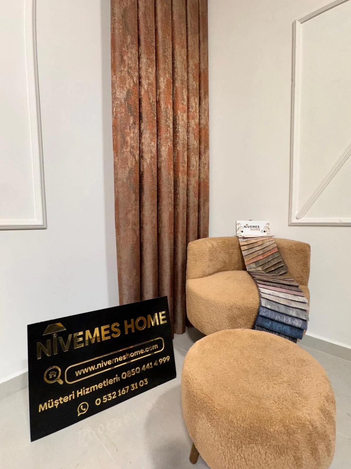 NİVEMESHOME PERA V-5305 1/3 SIK PİLELİ FON PERDE APM