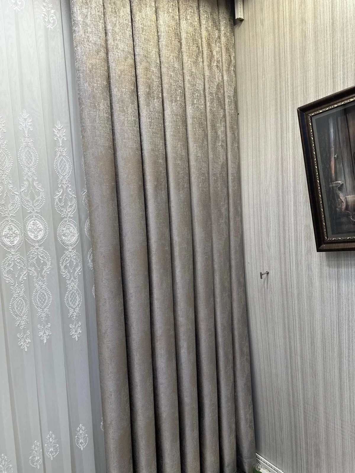 NİVEMESHOME PERA V-5401 1/3 SIK PİLELİ FON PERDE APM