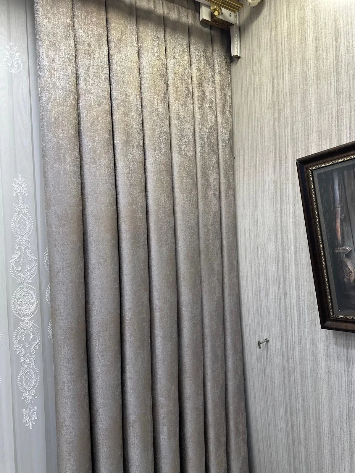 NİVEMESHOME PERA V-5401 1/3 SIK PİLELİ FON PERDE APM