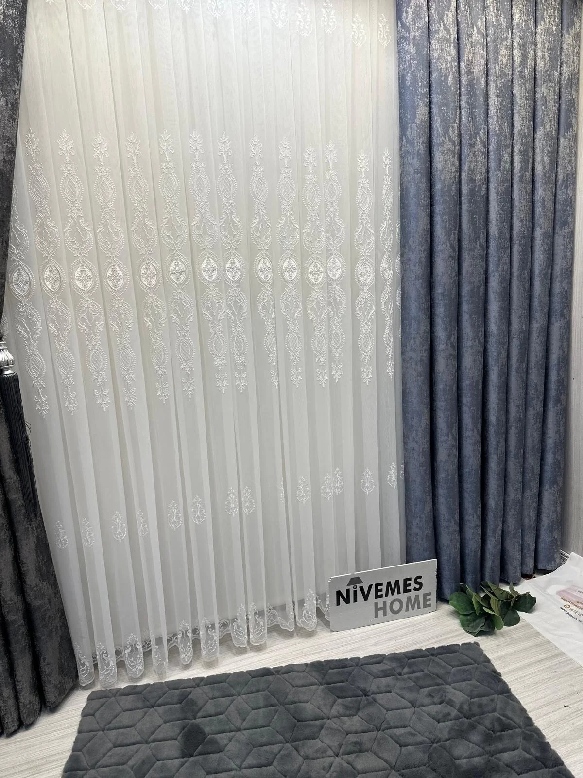 NİVEMESHOME PERA V-5502 1/3 DENSE PILE CURTAIN APM
