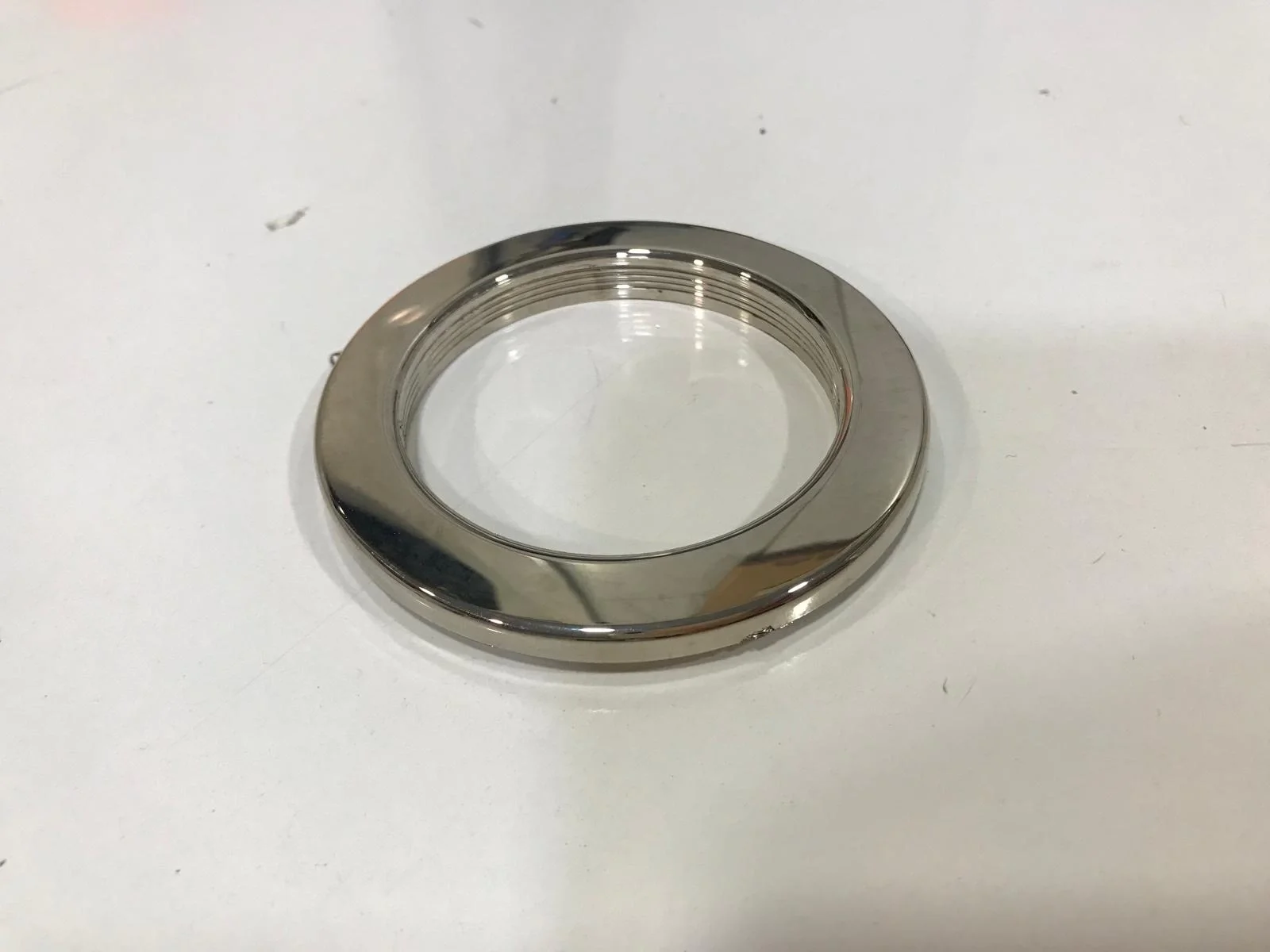 NIVEMESHOME TENDA ANELLI DI PLASTICA ARGENTO