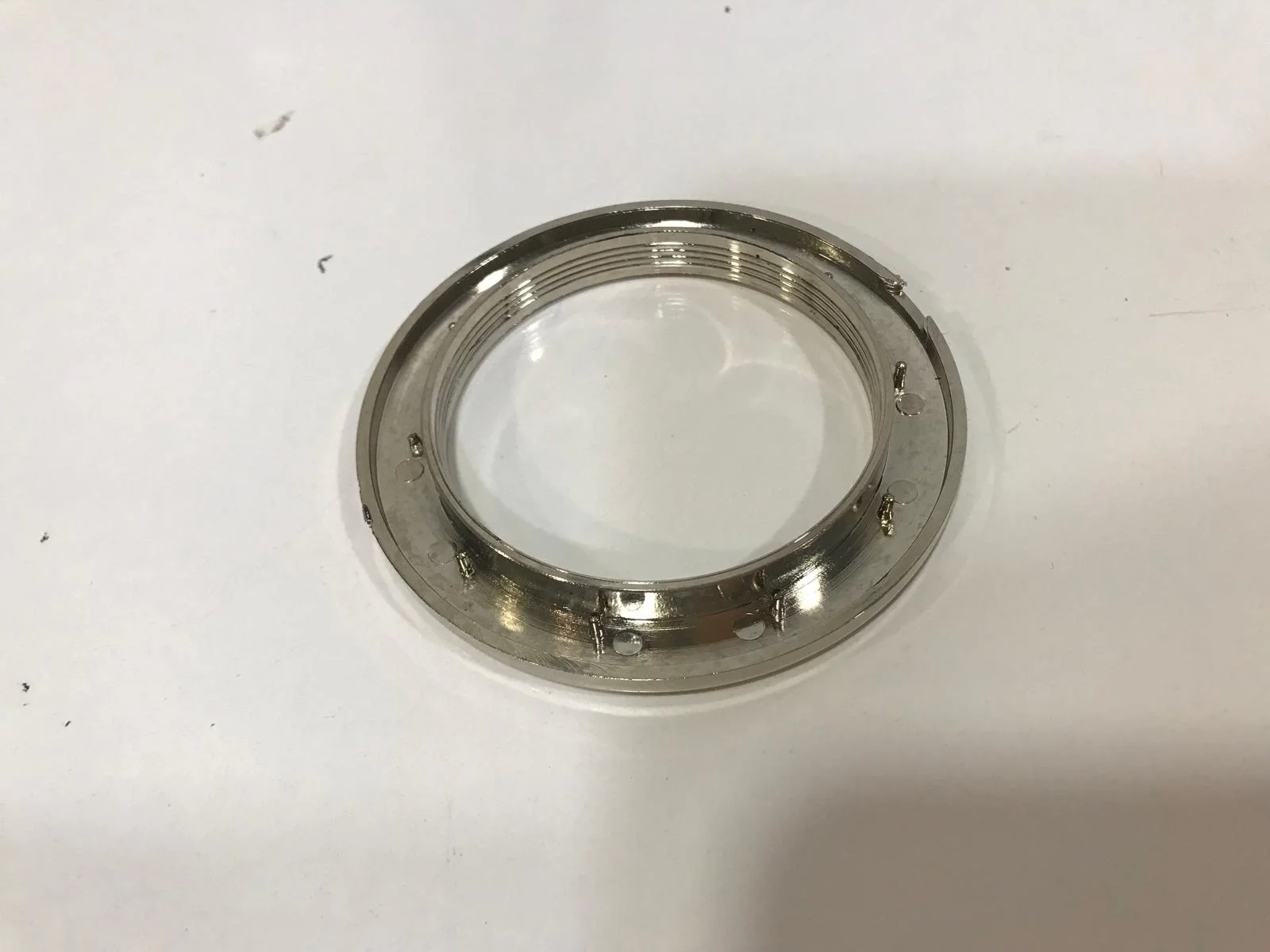 NIVEMESHOME TENDA ANELLI DI PLASTICA ARGENTO
