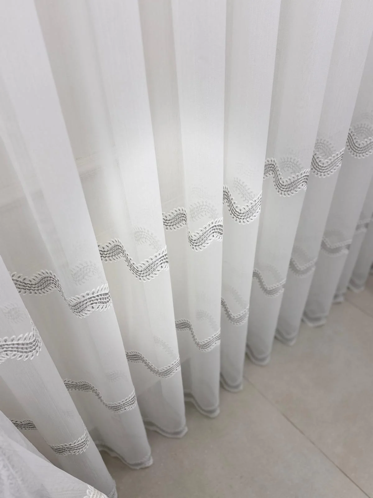 NİVEMESHOME PERLİNA GÜMÜŞ 1/2,5 PİLELİ TÜL PERDE APM