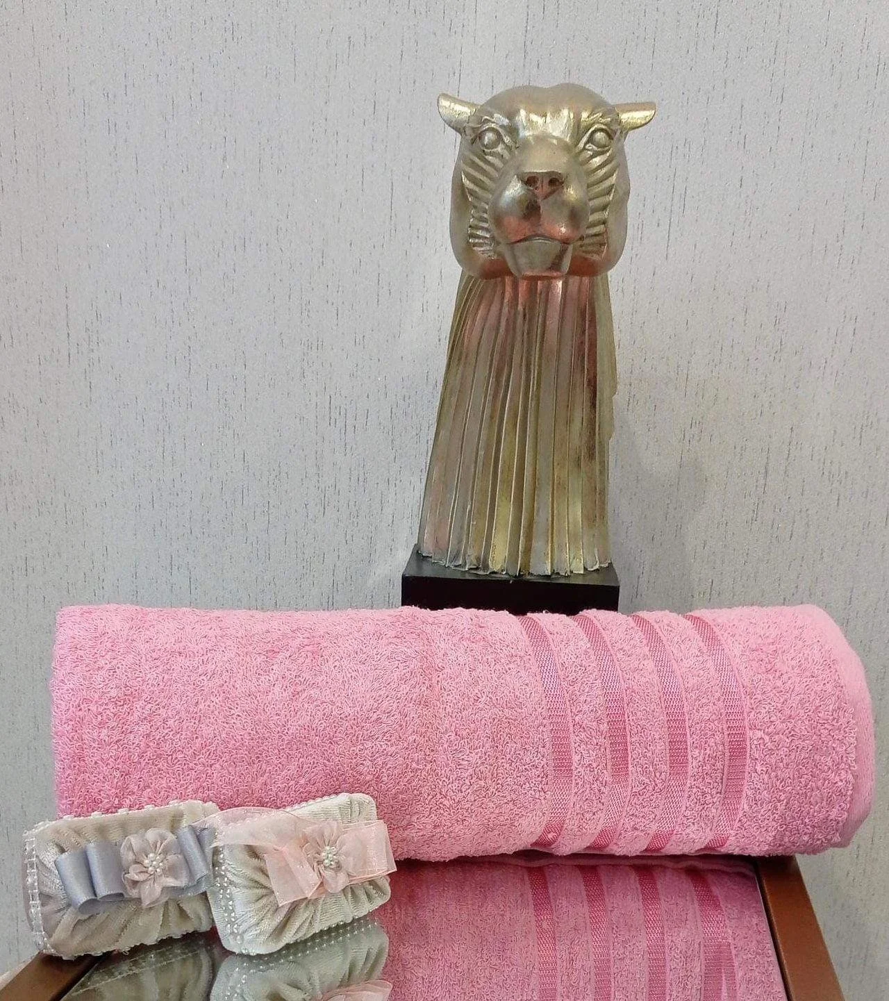 NIVEMESHOME POLOLIFE TOALLA DE BAÑO ROSA
