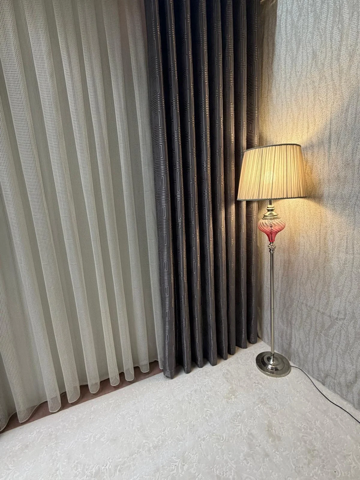 NİVEMESHOME PORTOFİNO 03 KREM 1/3 PİLELİ TÜL PERDE APM