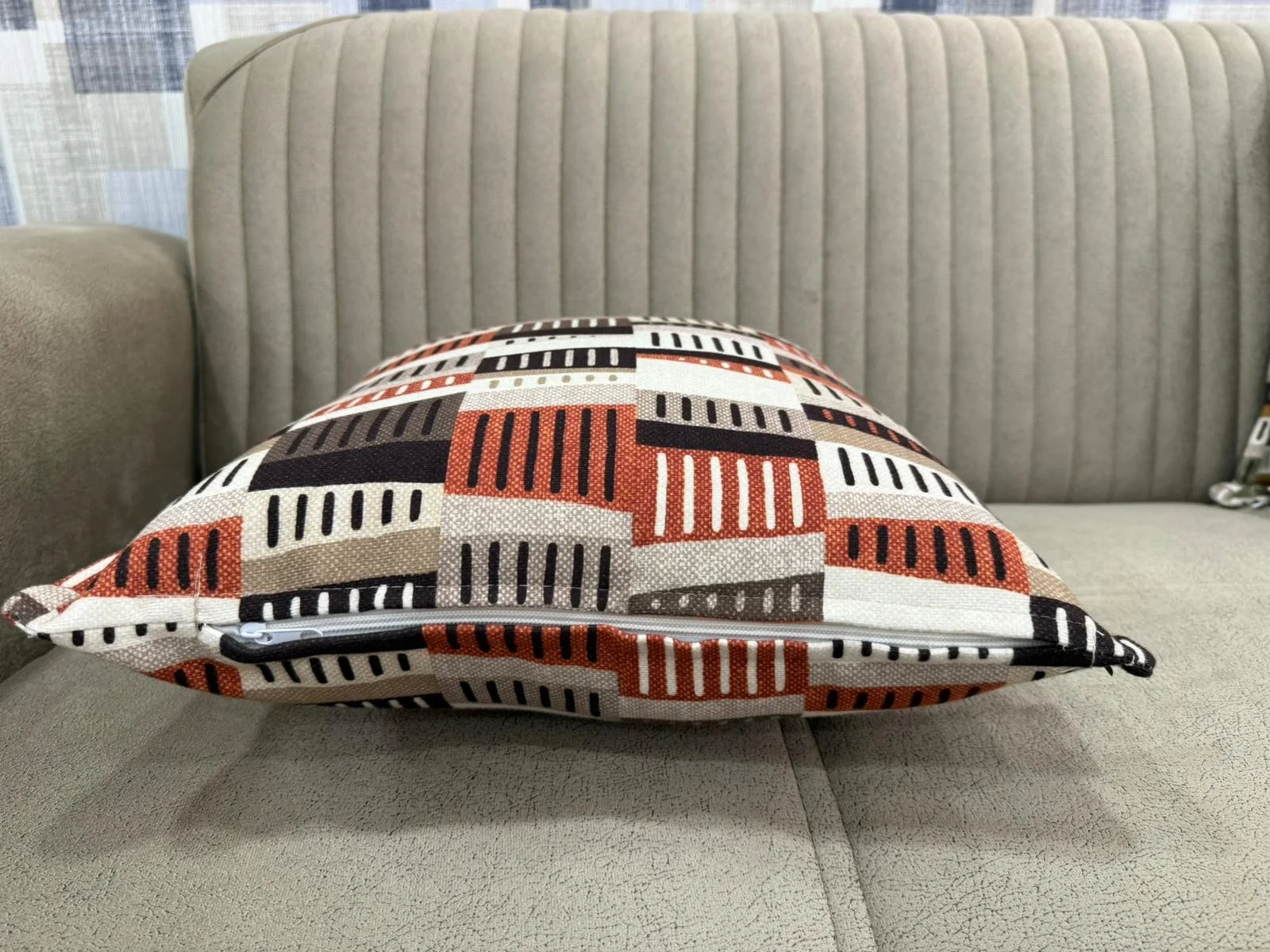Copricuscino NIVEMESHOME RİTİM 02 KİREMİT (45X45)