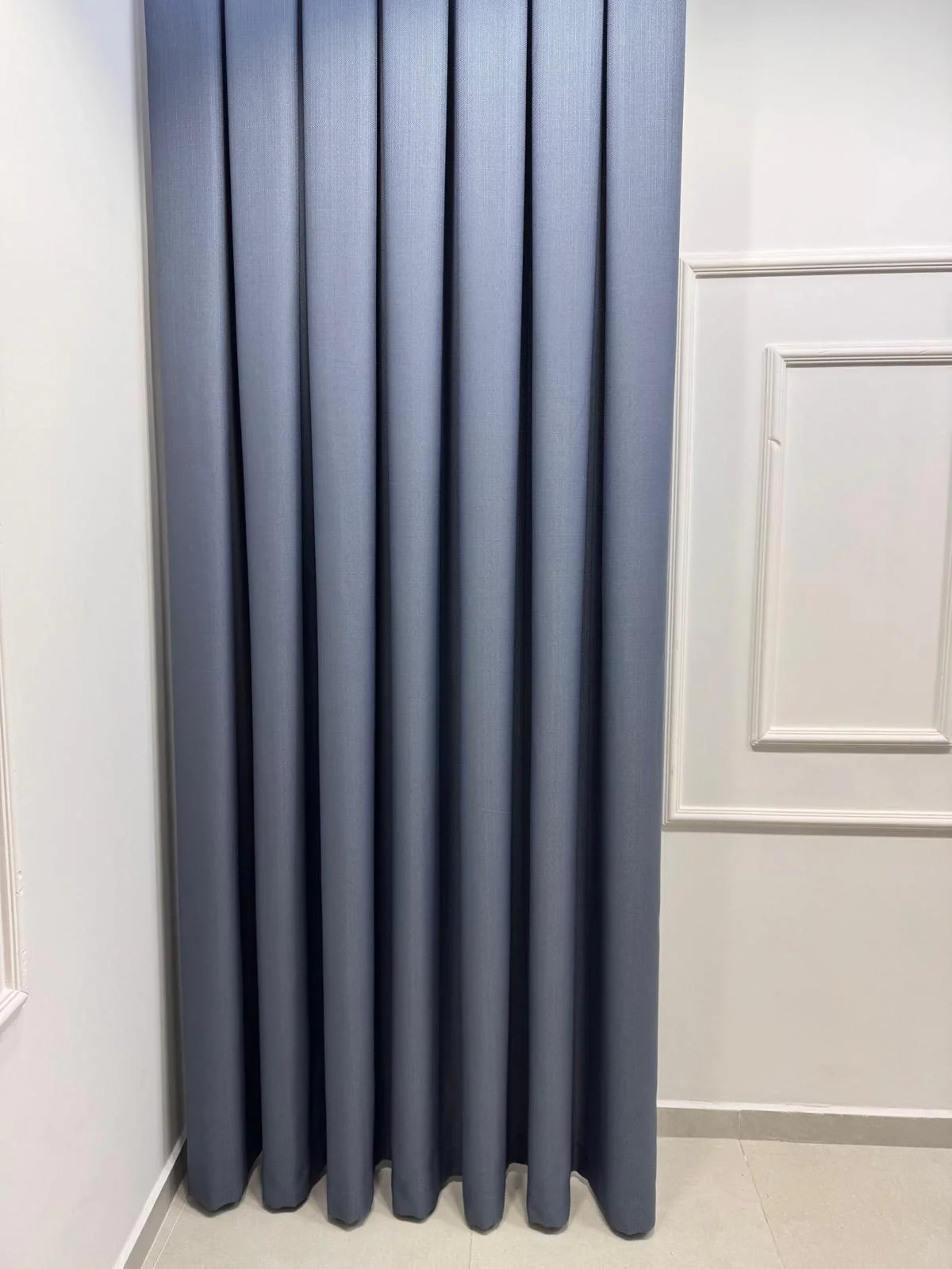NIVEMESHOME ROMA INDIGO 1/3 THICK PLEATED BACKGROUND CURTAIN APM