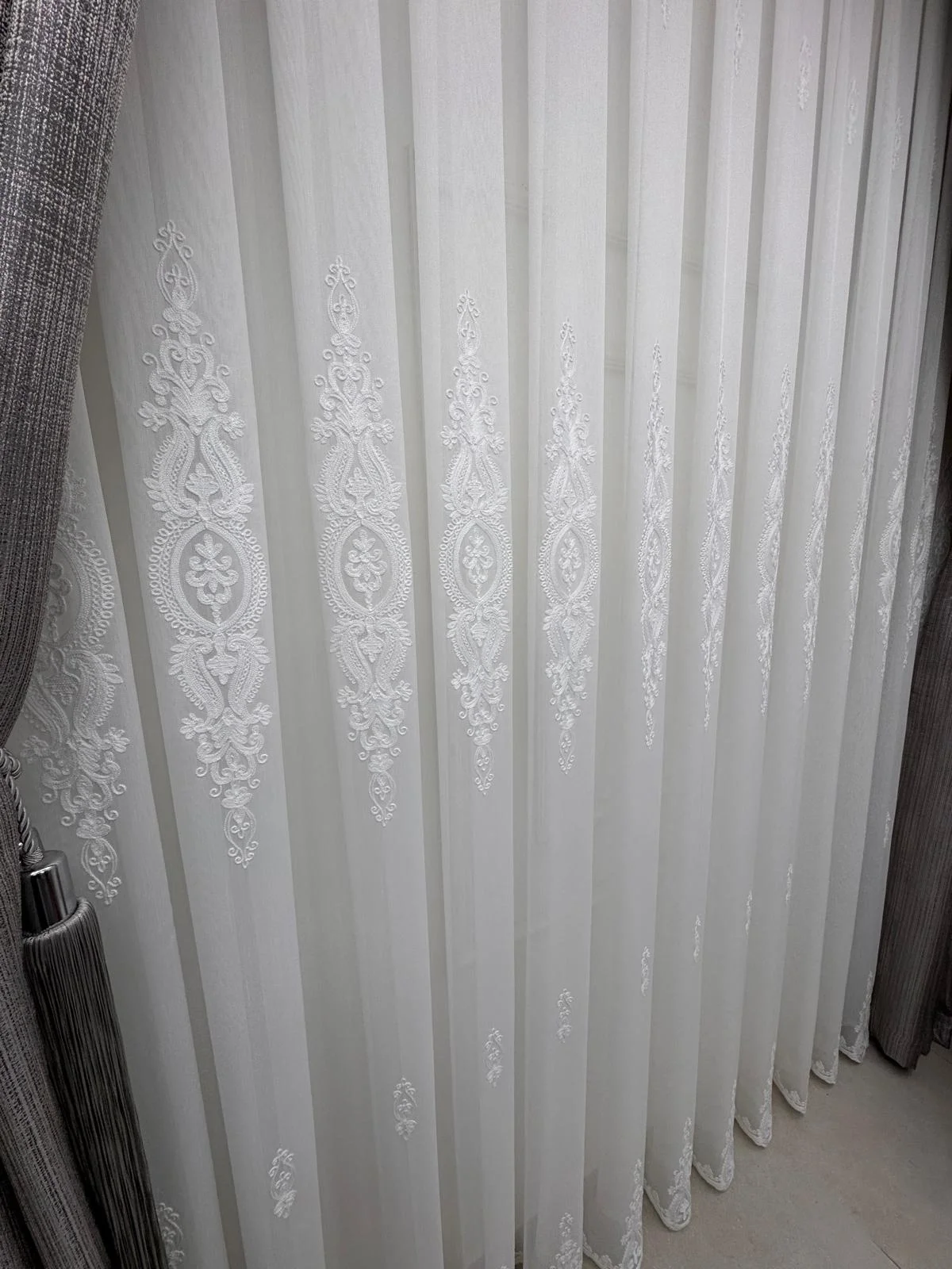 NİVEMESHOME САПФИР VELVET GOLD 1/3 TÜL PERDE