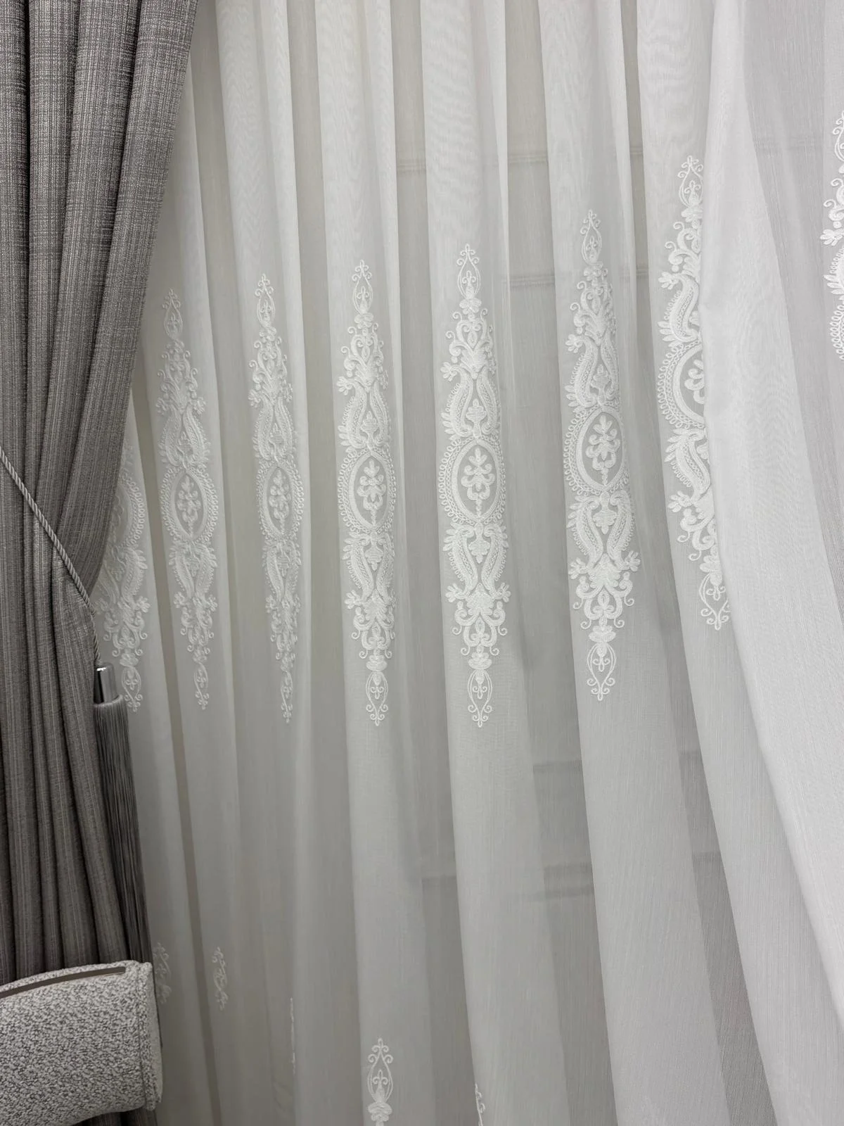 NİVEMESHOME САПФИР VELVET GOLD 1/3 TÜL PERDE
