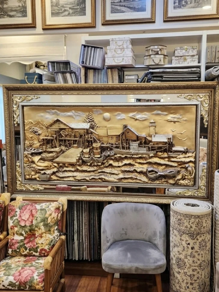 NİVEMESHOME SAHİL ÇERÇEVELİ 154X78 TABLO