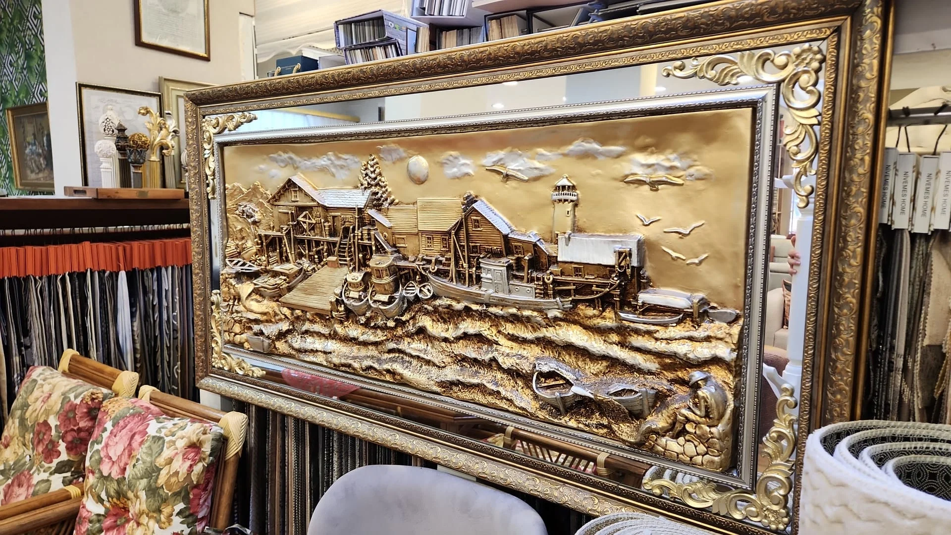NİVEMESHOME SAHİL ÇERÇEVELİ 154X78 TABLO
