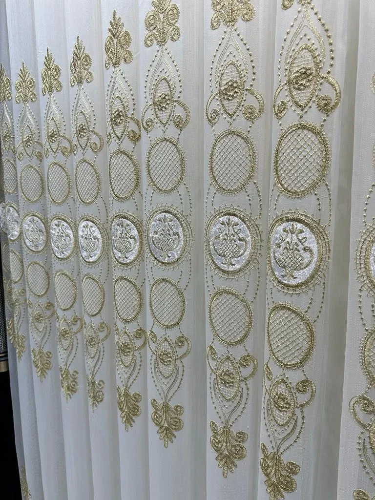 NİVEMESHOME ŞAHMARAN 1/3 SIK PİLELİ TÜL PERDE APM