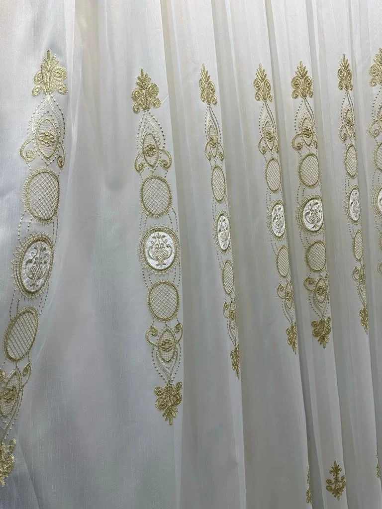 NİVEMESHOME ŞAHMARAN 1/3 SIK PİLELİ TÜL PERDE APM